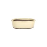Japanese Shiro Glazed Deep Oval Containers - Small 155 L X 115 W X 60MM H