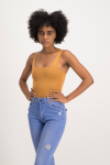 Thandi Square Neck Bodysuit - Brown Sugar - XS