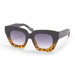 Black Tort Ombre Cateye Smoke Sunglasses