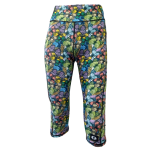 High Waist Funky 3 4 Leggings - Butterflies - Ladies XXL - 40