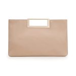 Charming Tailor Fashion Pu Leather Handbag Stylish Women Convertible Clutch Purse Taupe