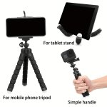 Non-slip Design Flexible Sponge Tripod Desktop Mobile Phone Video Stand
