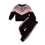 Black And Pink Leopard Tracksuit