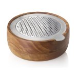 Fine Stainless Steel Grater & Acacia Wood Collecting Bowl - Cutnserve