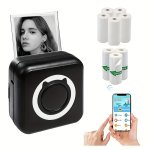 Sticker Printer - MINI Thermal Printer Sticker Maker Machine Portable Wireless Pocket Phone Printer Study Supplies For Anatomy F