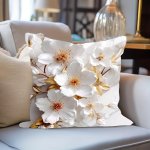 1PC Super Soft Printed Flowers Fresh Throw Pillow Case Print Cushion Cover