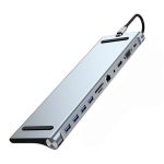 11-IN-1 USB C Hub With 4K HDMI Vga RJ45 Sd tf Card Reader