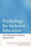 Psychology For Inclusive Education - New Directions In Theory And Practice Paperback New Ed