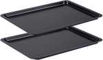 2 Pack Cookie Sheet Set Nonstick Carbon Steel Oven Baking Pans - Boredbox
