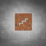 Stairs Sign - Rust - Powder Coated Aluminum
