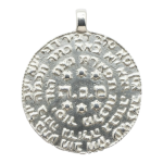 925 Sterling Silver Jewish Mystical Coin Pendant