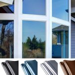 1PC One Way Privacy Window Film For Home And Office - Reflective Tint Uv Protection Heat Control Decorative Wall Stickers For Ki
