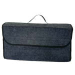 2 Pcs Car Trunk Felt Folding Storage Box Car Finishing Box Deep Gray Large