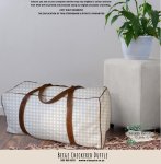 Travel Bag Hospital Bag Duffel Bag Beige Checkered Duffle