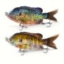 1pc 2-segment Bionic Swimbait - Hard Artificial Bait With Realistic Sinking Action And Lifelike Design
