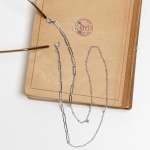 Metal Glasses Chains Assorted Designs - Paperclip Silver