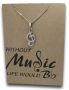 Music Note Pendant & Chain - Card 171