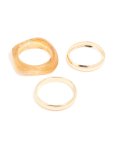 Goldair Gold & Neutral Acrylic Large Bangles 3-PACK