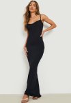 Basic Strappy Maxi Dress - Black