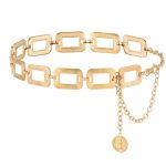 Hpmjz Chain Belt For Women Metal Waist Chain Chunky Belly Link Belt Thick Chain Belts Trendy Adjustable Waist Belts Gold Fashion
