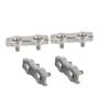 4-PIECE Wire Rope Double Clamp Wire Cable Clamps Sturdy Wire Rope Clamps