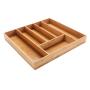 Delinia Bamboo Kitchen Cutlery Tray 44.6X 49.4X 6.4CM