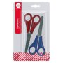 Scissors 130MM With 50MM Rulers 2 Pack