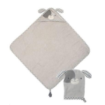 Stephen Joseph Hooded Bath Towel And Bath Mitt Set Puppy
