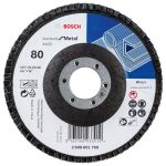 Bosch Disc Flap Metal Std 115X22.23MM 80GRIT Str - Mica Online
