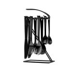 St. James Cutlery Daily 16 Piece Matte Black Hanging Set