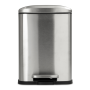 @home Bathroom Bin 5L Rectangular Stainless Steel