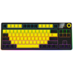 Lorgar KBP70TKLW Wireless Tkl Mechanical Gaming Keyboard Pro Black yellow En Layout