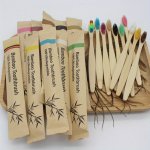 20PCS Bamboo Toothbrush Manual Wooden Handle Toothbrushes With Soft Bristles For Sensitive Teeth Gums For Deep Cleaning Oral Car