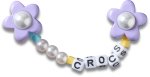 Purple Meta Flower Chain Jibbitz - Multi Osfa