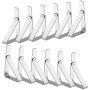 12 Pack Tablecloth Clips- Picnic Table Cloth Clips- Stainless Steel Table Cloth Cover Clamps- Table Clips For Restaurant Picnics Marquees Weddings Gra