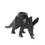 Little Aardvark 1 Candle Holder - Matt Black & Bronze