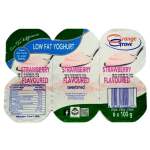 Orange Grove Smooth Strawberry Flavoured Low Fat Yoghurt 6X100GR
