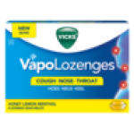 Vapo Honey Lemon Menthol Lozenges 8 Pack