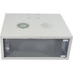 CA104-1 12U 400+200MM Collar Swing Frame Wall Box Incl Fans And Power Special