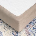 Faux Suede Bed Base Wrap Rock - King XL