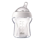 Chicco Natural Feeling Glass Bottle 0 Months 150ML - Clear