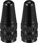 Bicycle Tire Valve Caps 2PCS Cnc Aluminum Cycling Valve Stem Covers Black B