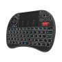 Zoweetek 92-KEY Touch-pad And Scrollwheel 2.4GHZ Wireless MINI 7-COLOURS Backlit Keyboard - Black