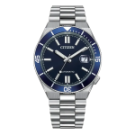 Tsuyosa Shore Automatic Blue Dial Stainless Steel Watch