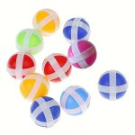 10PCS Sticky Target Balls: Indoor And Outdoor Sports Toys Random Colors - Christmas Perfect Gift