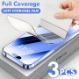 3PCS Full Cover Soft Hydrogel Film For Iphone 15 Pro Max 11 12 13 14 Pro Max Plus Screen Protector For Iphone X Xr