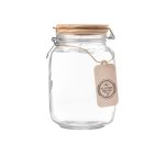 Eh Jar Glass W pine Cliptop Lid 1.1L