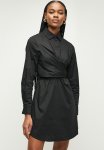 Superbalist Wrap Front MINI Shirt Dress - Black