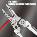 1PC Wire Stripper Multifunctional Metal Lock Cutting Sharp Wire Cutting Pliers Time-saving Squeegee Tool With Adhesive Handle Us