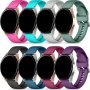 8 Packs Bands For Samsung Galaxy Watch 4 Band/watch 5 Band For Watch 3/ACTIVE 2 Watch Bands 20MM Soft Silicone Sport Strap Replacement Women Men